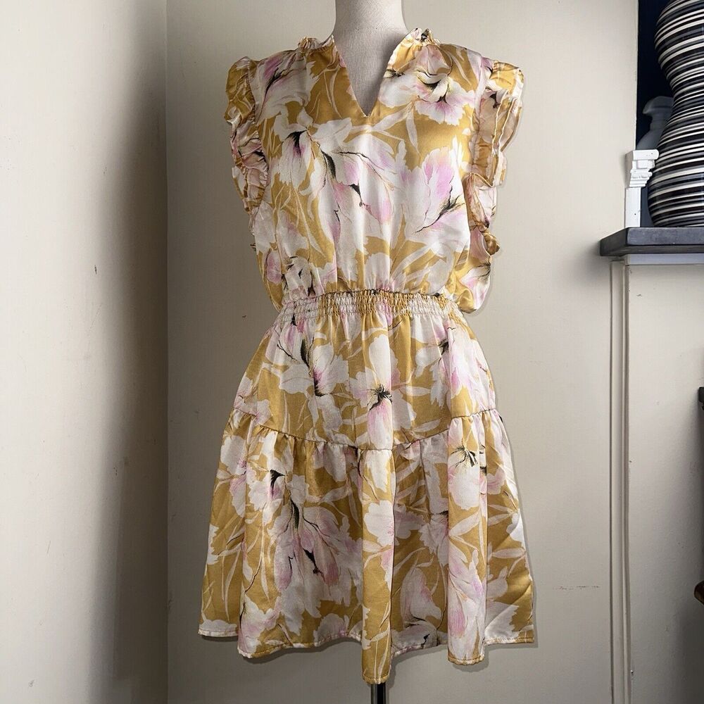 NWT Steve Madden Prairie Dream Golden Glow Women’s Dress Size Large MSRP $89